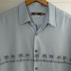 Quiksilver Men’s Size XL Comfort Fit Short Sleeve Button Down Tropical Shirt